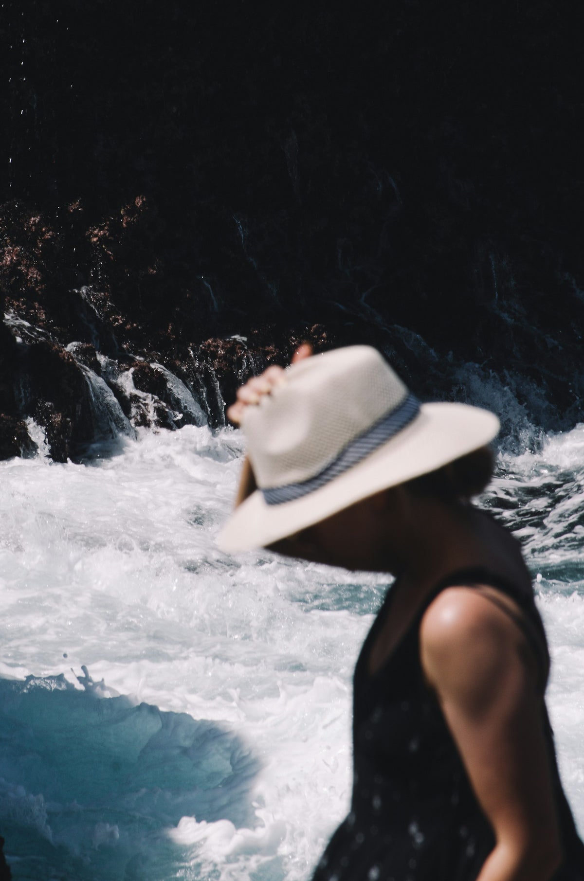 Woven straw Panama hat