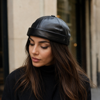 Leather Docker Cap – Adjustable Vegan Brimless Hat For Unisex Comfort
