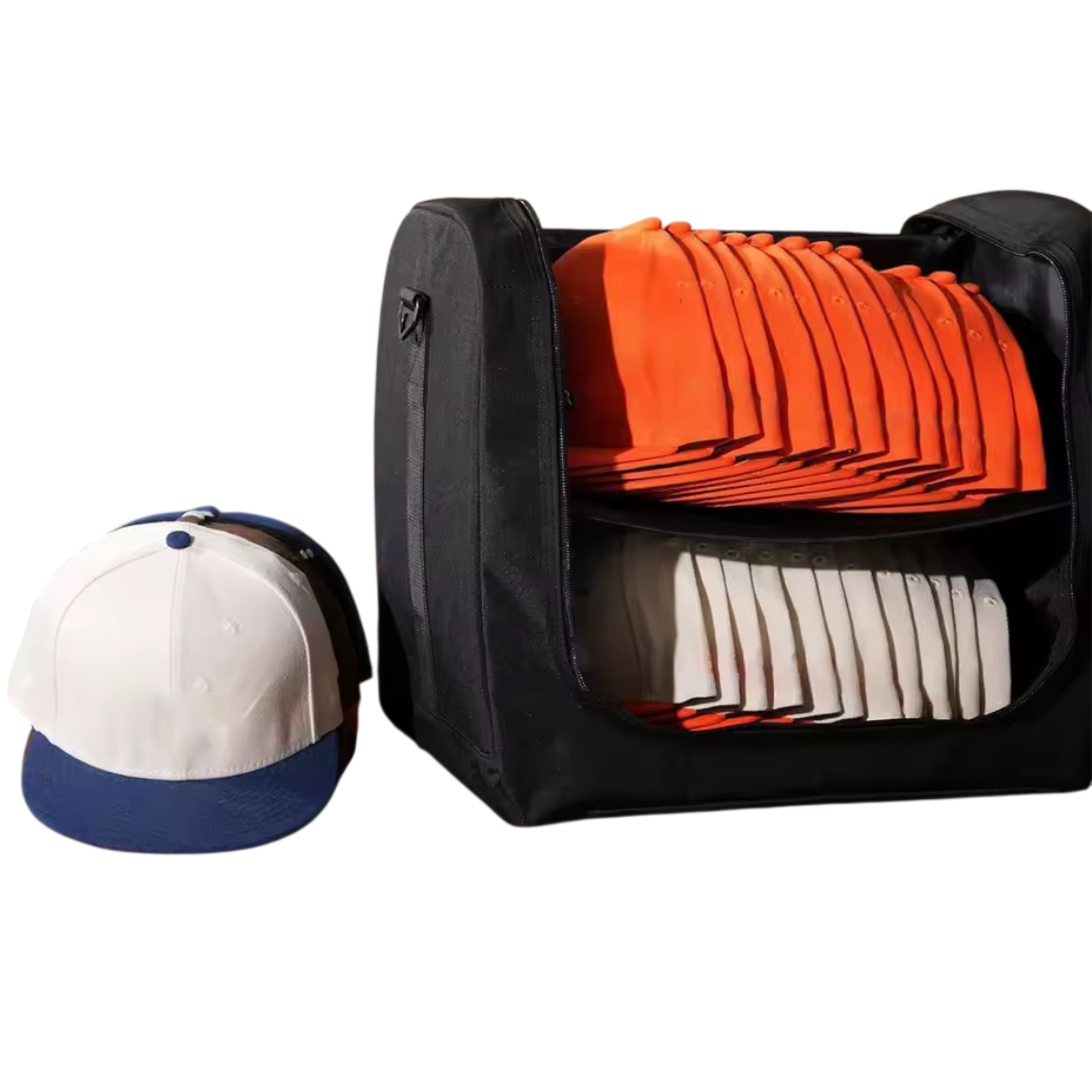 Baseball Cap Storage Bag, Hat Carrier with Handle for Travel