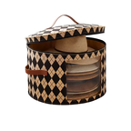 Large Foldable Hat Storage Box, Felt Organizer with Clear Window