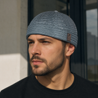 Mesh Brimless Docker Cap – Adjustable Breathable Lightweight Acrylic Summer Hat