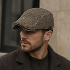Duckbill Flat Cap – Adjustable Windproof Winter Hat With Folding Earflaps