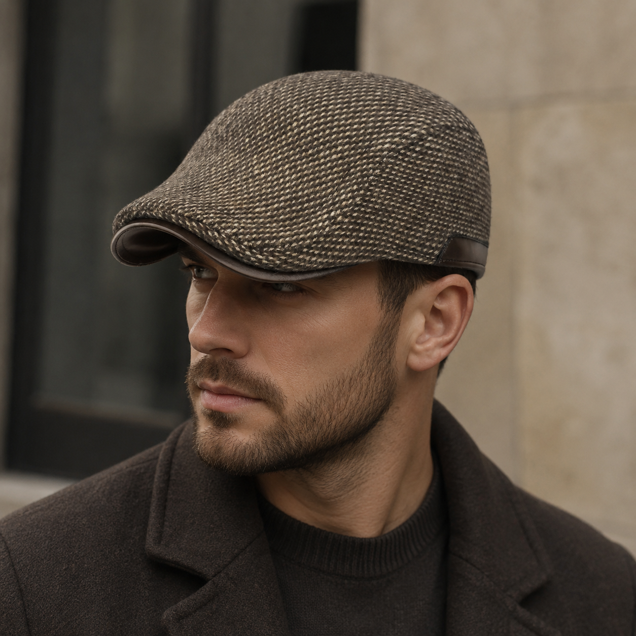 Duckbill Flat Cap – Adjustable Windproof Winter Hat With Folding Earflaps