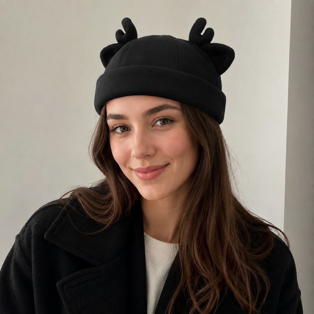 Deer Horns Docker Cap – Adjustable Cotton Hat For Men & Women Casual Wear