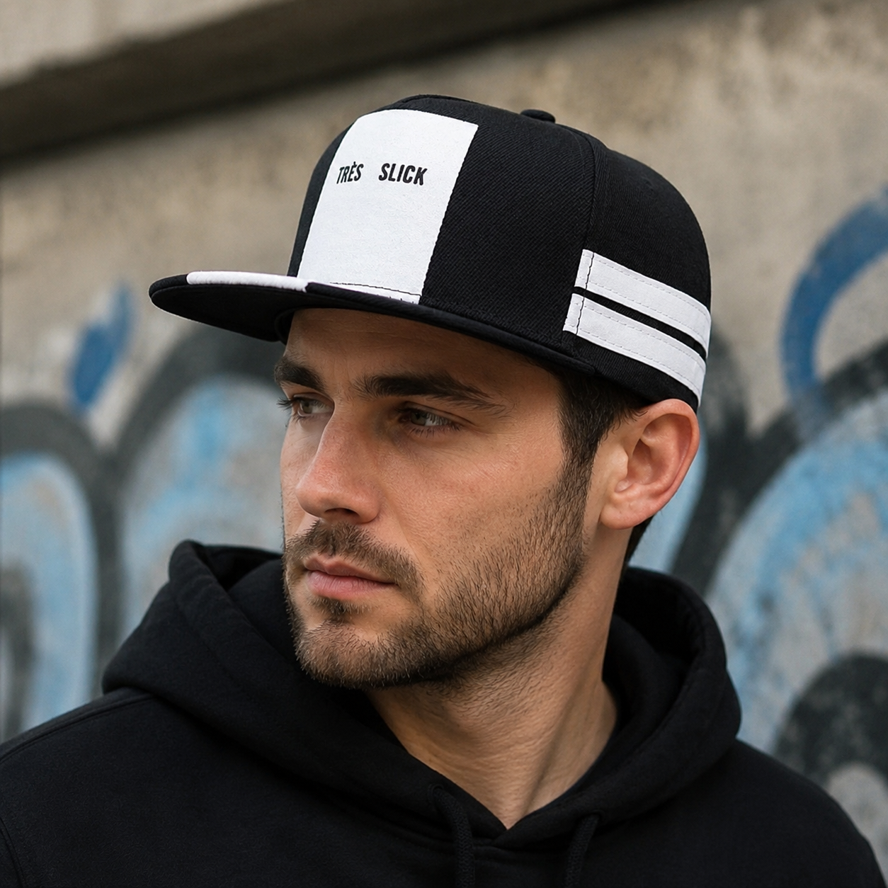 Snapback Cap - Adjustable Hat With Embroidered Logo, Cotton Acrylic Blend