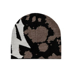 404 Y2K Brown Skully Beanie
