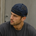 Vintage Denim Cap - Adjustable Cotton Docker Hat For Men & Women Classic Style