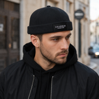 Brimless Docker Cap – Adjustable Acrylic Vintage Embroidered Dock Hat
