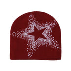 5-Point Star Skully Beanie