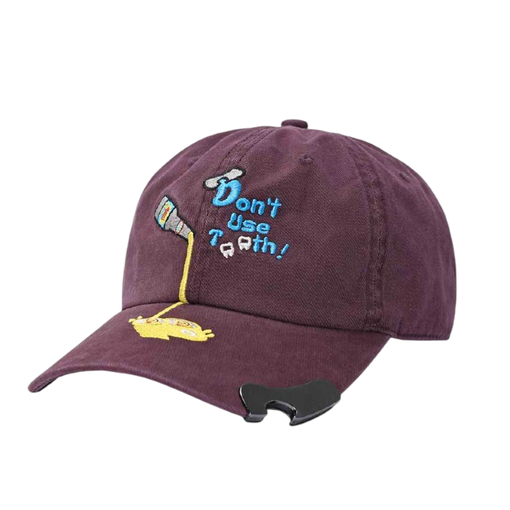 Unisex Embroidered Cotton Baseball Cap with Bottle Opener