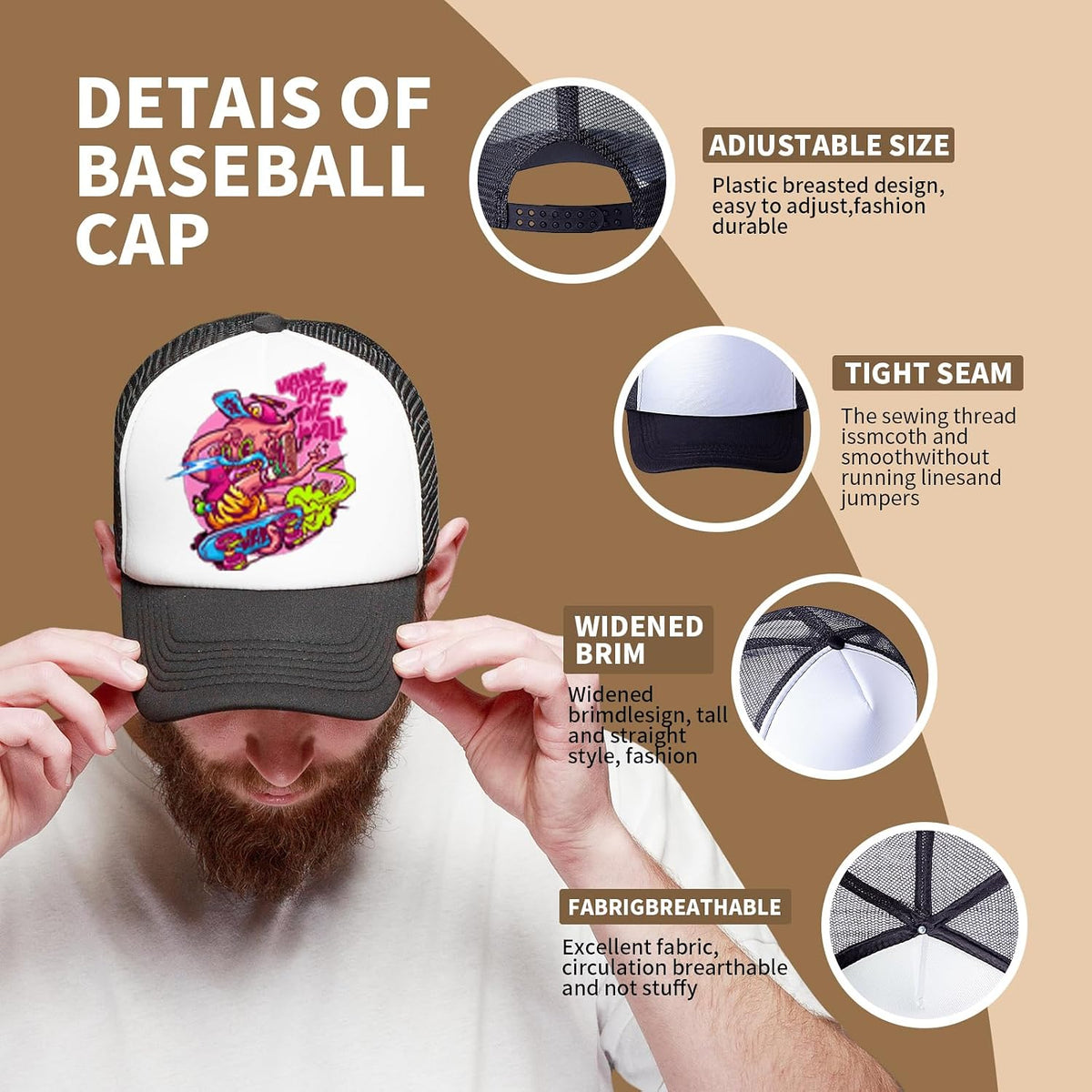 Custom trucker hat colour range – personalise with a printed or embroidered logo