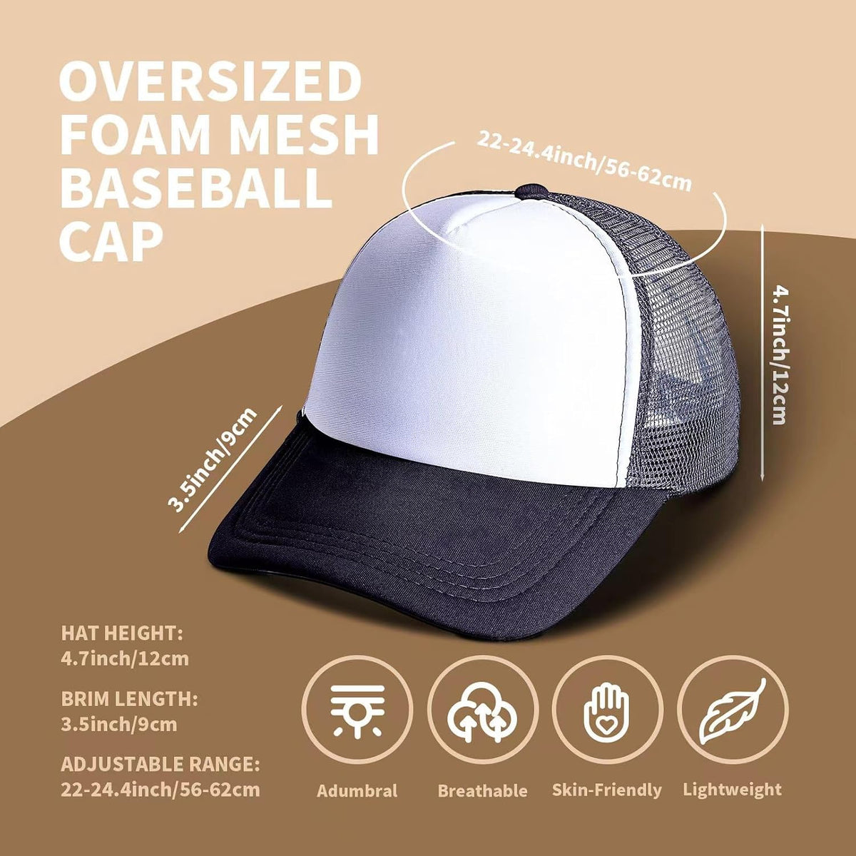 Custom logo trucker hats in many colours – unisex mesh-back baseball caps for teams and events