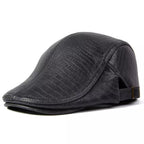 Aberdeen Genuine Leather Duckbill Flat Cap