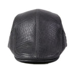 Aberdeen Genuine Leather Duckbill Flat Cap