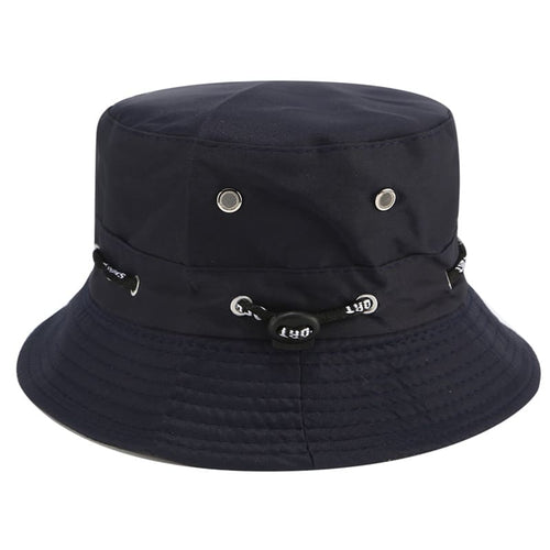 Black Adjustable Fishing Bucket Hat
