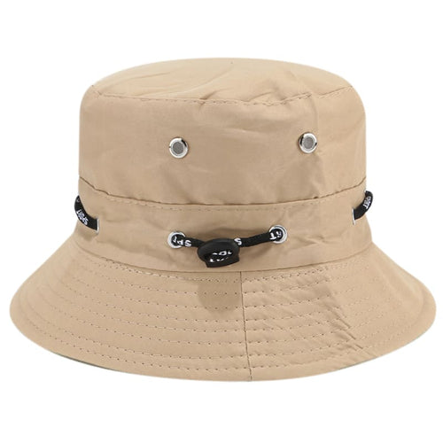Khaki Adjustable Fishing Bucket Hat