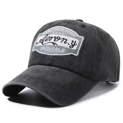 Black Cotton Baseball Cap