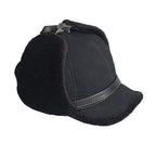 Alaska Winter Genuine Leather Trapper Bomber Hat