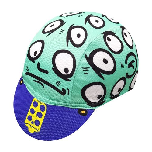Blue Alien Invasion Cycling Cap