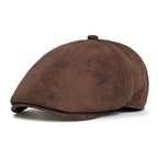 Allerton Vintage Leather Flat Cap