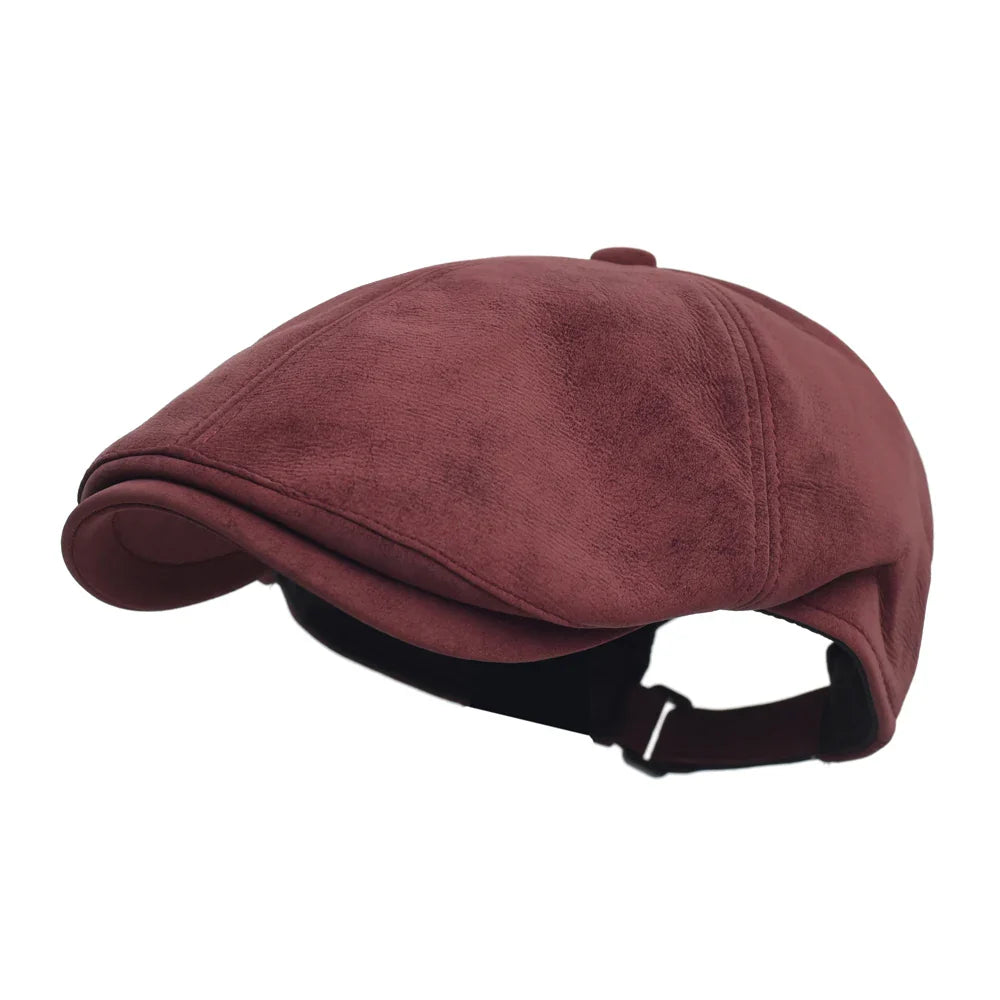 Allerton Vintage Leather Flat Cap