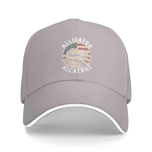 Gray Alligator Alcatraz Cap