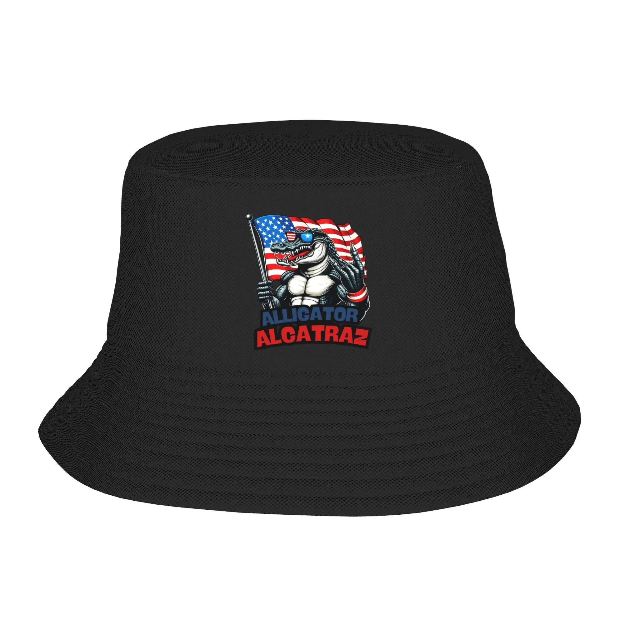 Alligator Alcatraz Black Bucket Hat