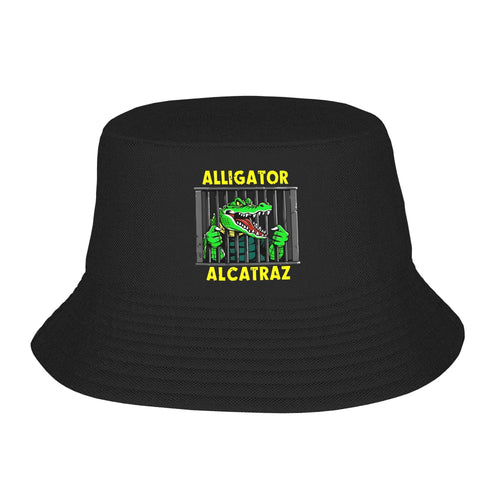 Black and green Black Bucket Hat Adjustable Wide Brim Acrylic Summer Hat With