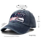 America Denim Washed Cotton Baseball Cap