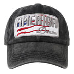 America Denim Washed Cotton Baseball Cap