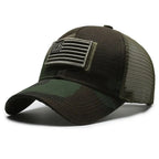 American Flag Camouflage Trucker Cap
