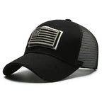 American Flag Camouflage Trucker Cap