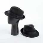 Amstrong Small Brim Black Wool Trilby Hat