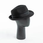Amstrong Small Brim Black Wool Trilby Hat