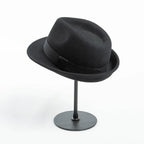 Amstrong Small Brim Black Wool Trilby Hat