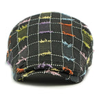 Anderson Knitted Plaid Flat Cap
