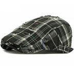 Anderson Knitted Plaid Flat Cap