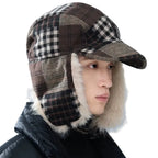 Anderson Winter Plaid Patchwork Bomber Hat