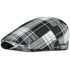 Anglet Tartan Cotton Flat Cap