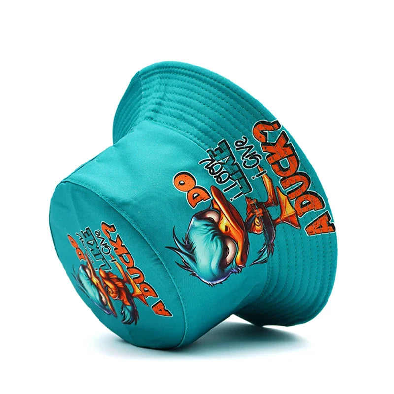 Angry Duck Sky Blue Reversible Bucket Hat