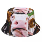 Animal Faces Reversible Bucket Hat