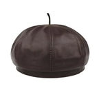 Anneux Genuine Leather Beret