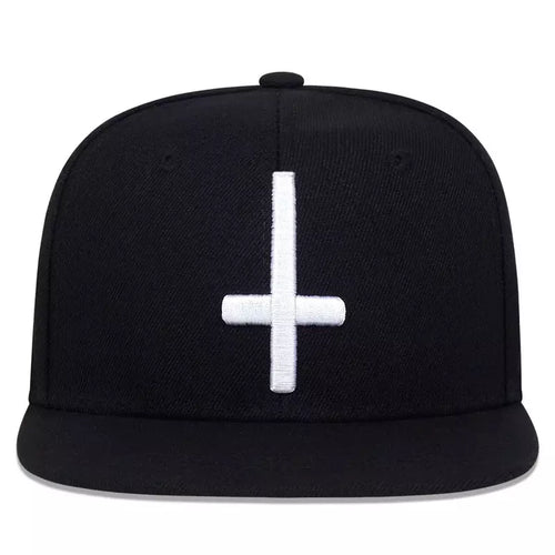 Black Snapback Cap front view