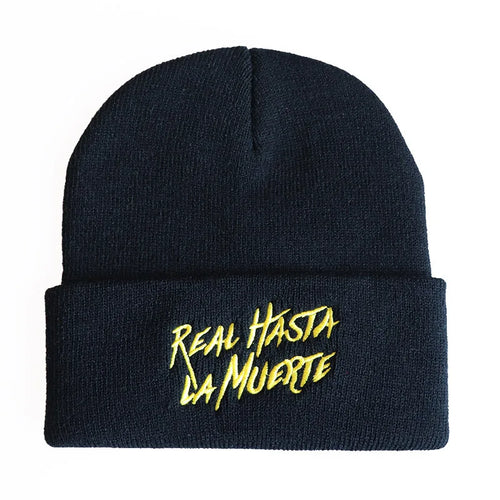 Yellow and black Anuel AA Beanie