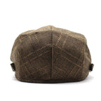Arlington Plaid Cotton Flat Cap