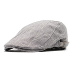 Arlington Plaid Cotton Flat Cap