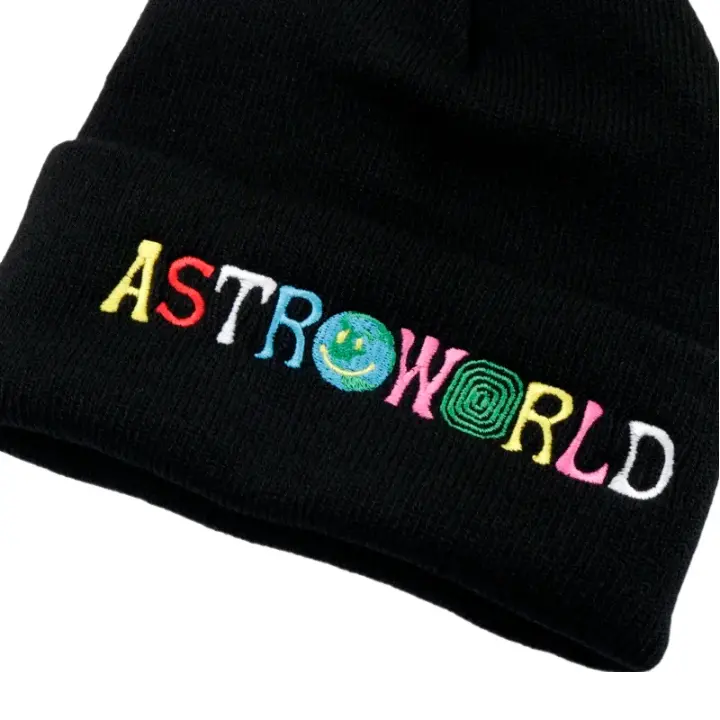 Astroworld Black Classic Beanie