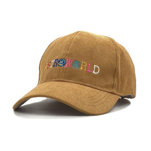 Khaki Corduroy Baseball Cap