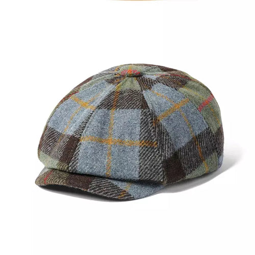Gray Auckland Plaid Cap