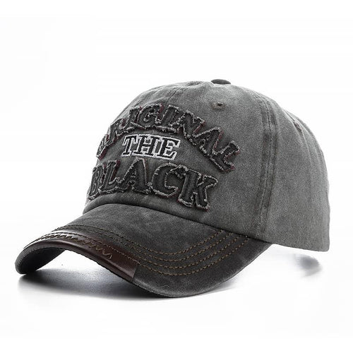 Black Cotton Baseball Cap